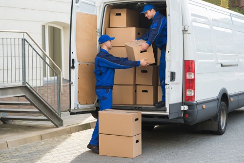 Small removals van ready for a compact move in Clapham