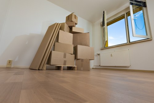 Careful loading of furniture for a small removals service