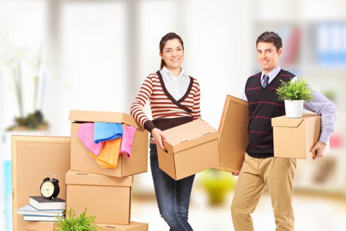 Residents using self storage in Clapham during a house move