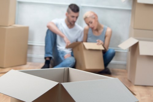 Office packing services in Clapham with labelled cartons
