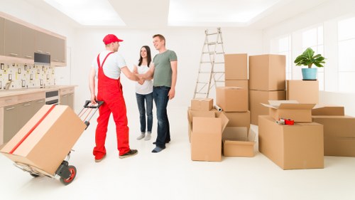 Furniture and seasonal items placed safely into household storage in Clapham
