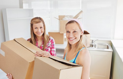 Small removal van handling a flat move in Clapham