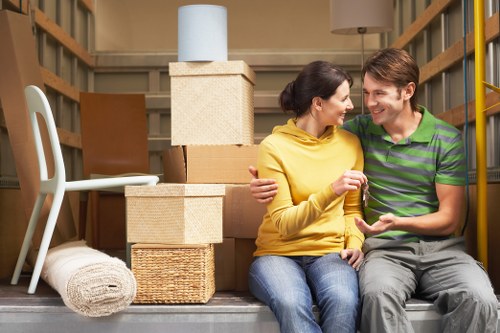 Professional movers handling compact removals in South London