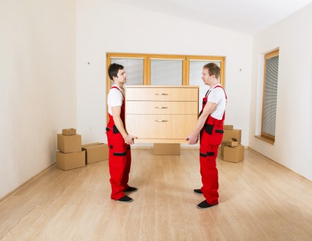 Moving day preparation for house removals in Clapham